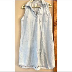 “Denim” Collared Dress